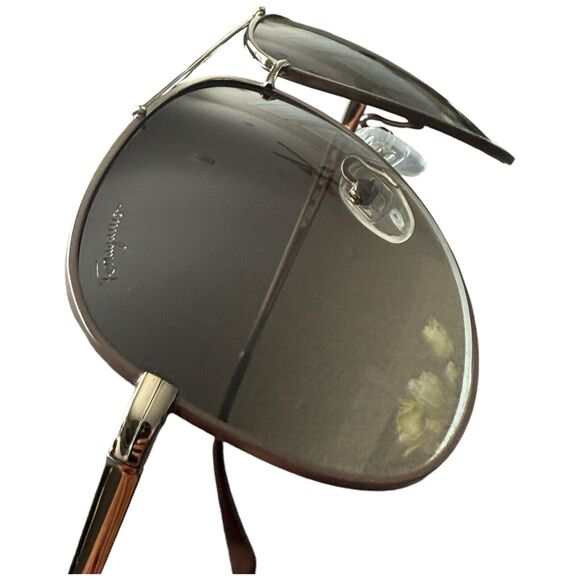 Salvatore Ferragamo 60mm Aviator Sunglasses In Espresso - Picture 9 of 12